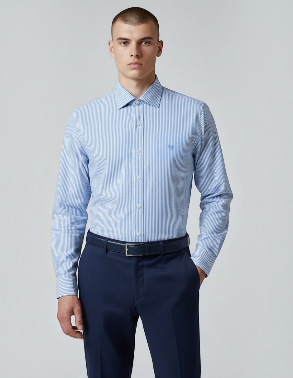 Camisa de vestir manga larga para hombre