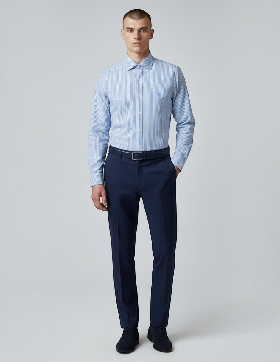 Camisa de vestir manga larga para hombre
