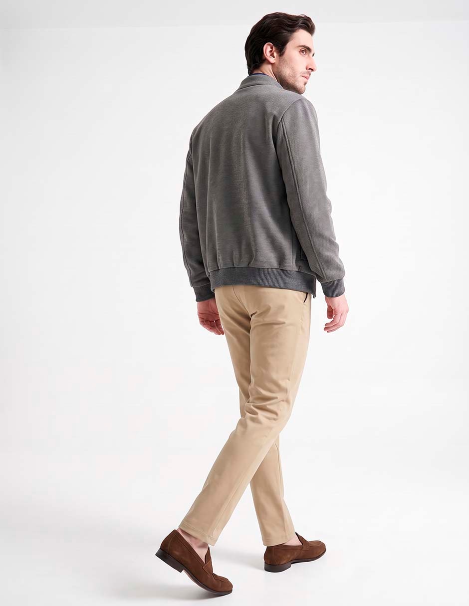 Chamarra bomber con bolsillos para hombre 4