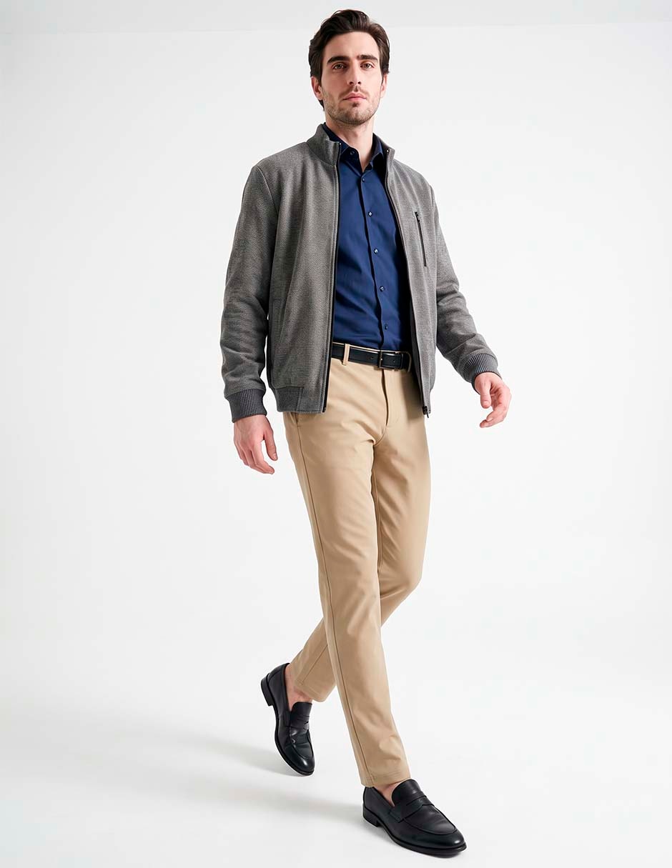 Chamarra bomber con bolsillos para hombre 3
