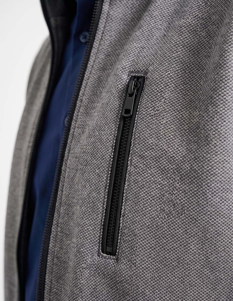 Chamarra bomber con bolsillos para hombre 2