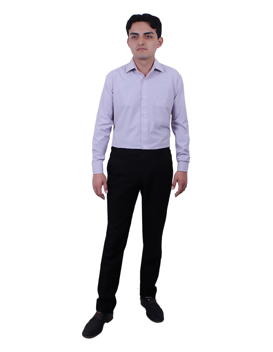 CAMISA Formal No aplica de (si aplica) Poliéster y algodón manga Larga para hombre 2
