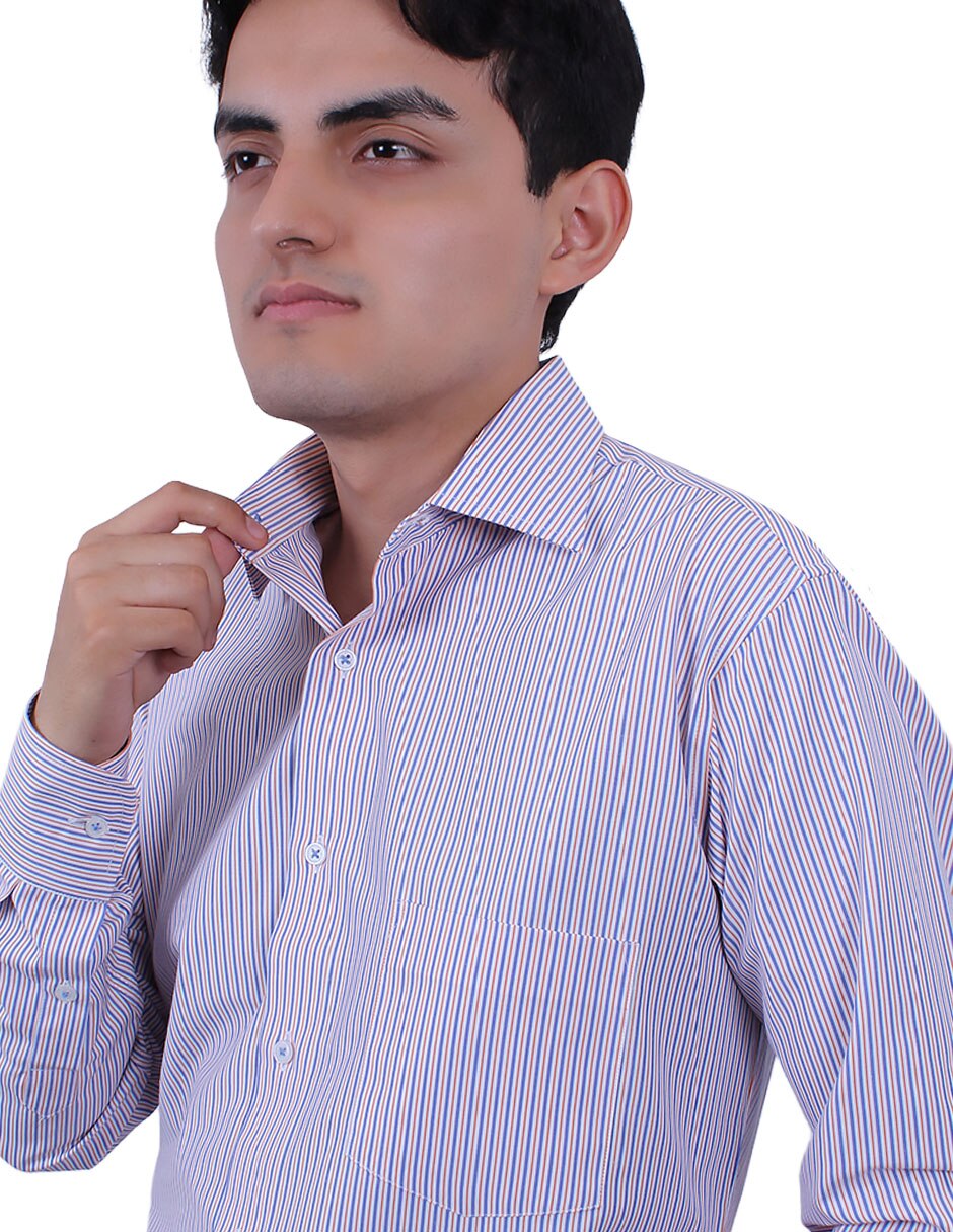 CAMISA Formal No aplica de (si aplica) Poliéster y algodón manga Larga para hombre 4