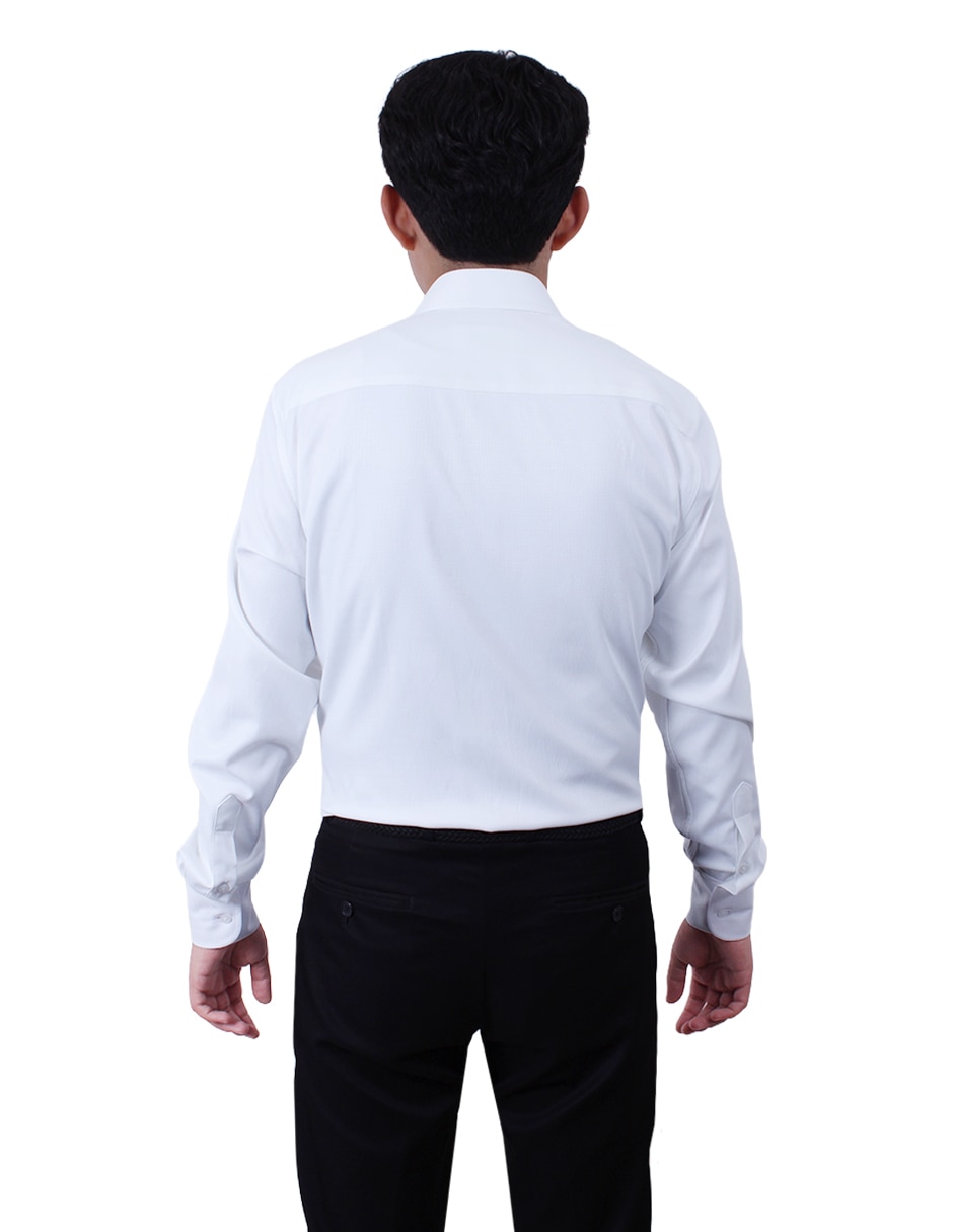 Camisa formal manga larga para hombre 3