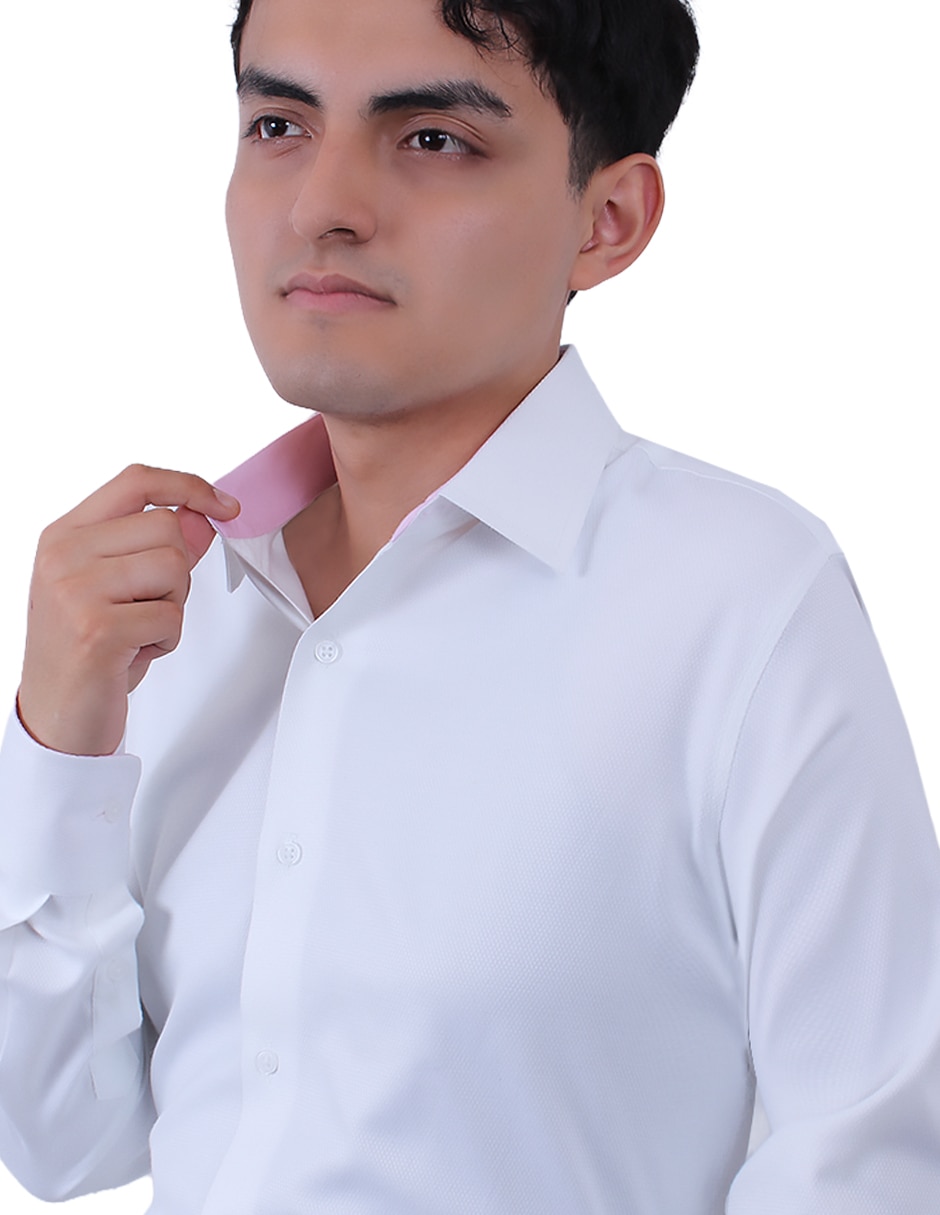 Camisa formal manga larga para hombre 2