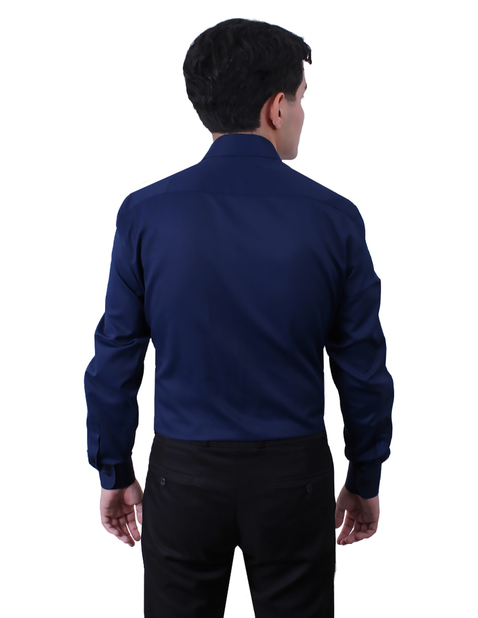 Camisa formal manga larga para hombre 3