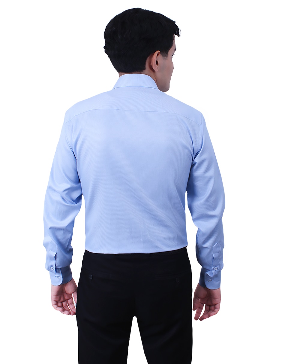 Camisa formal manga larga para hombre 3