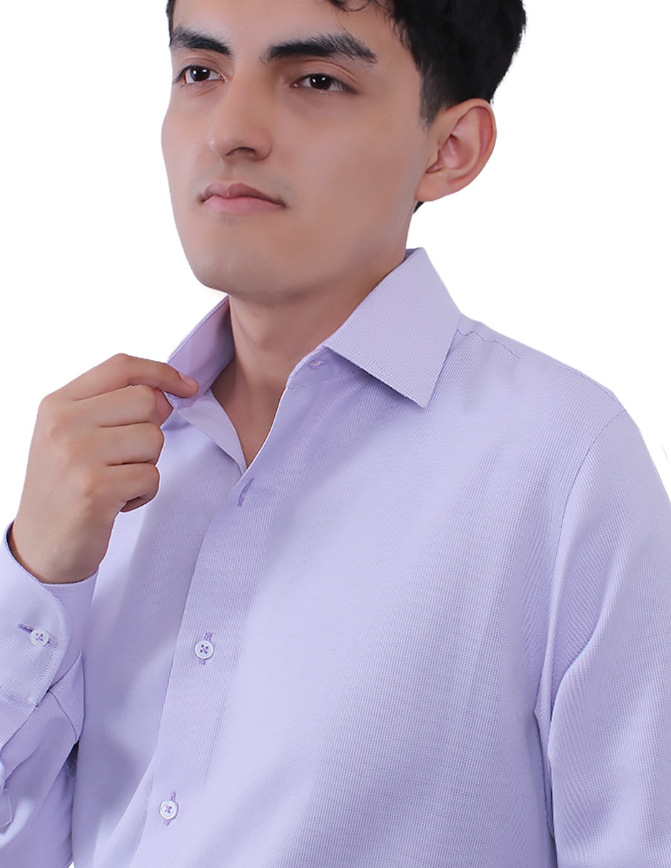 Camisa formal manga larga para hombre 2