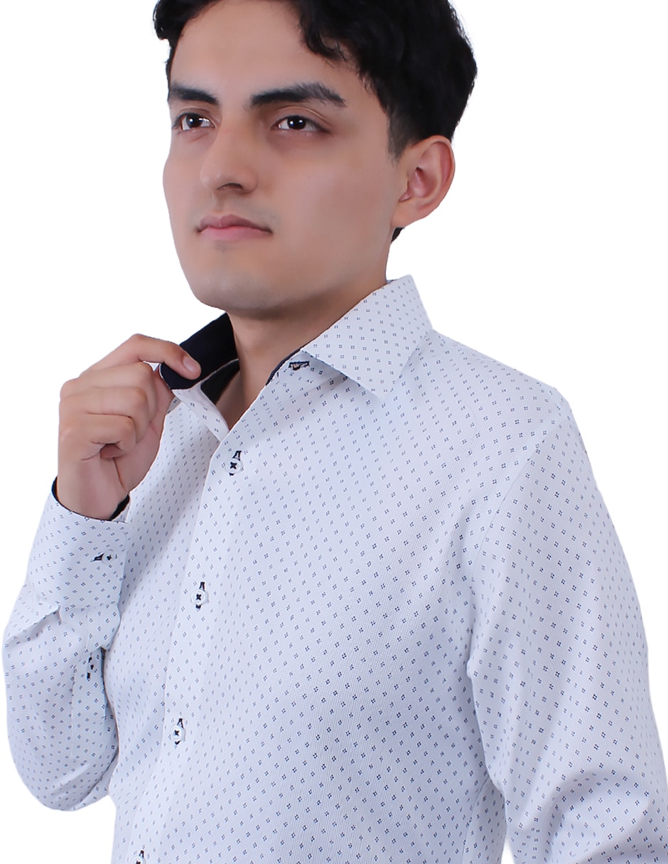 Camisa formal manga larga para hombre
